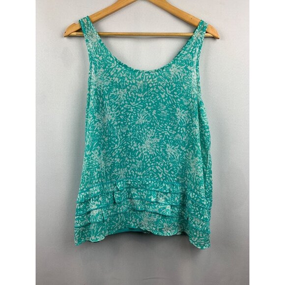 Old Navy Womens Turquoise Sleeveless Tank Top M - Picture 1 of 7